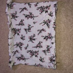 Floral tube top